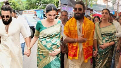Ranveer Singh Deepika Padukone visit Siddhivinayak temple to seek blessings ahead of welcoming second child