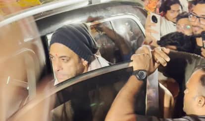 Salman Khan Visit Ashish Shelar Residence During Ganpati Stop Security From Pushing Child