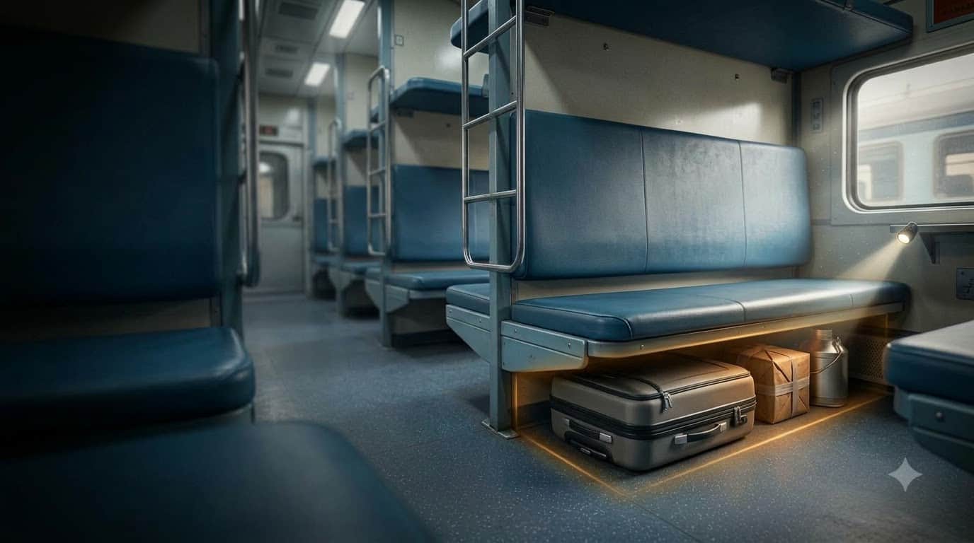 ट्रेन में सीट के नीचे क्या सामान नहीं रखना चाहिए?