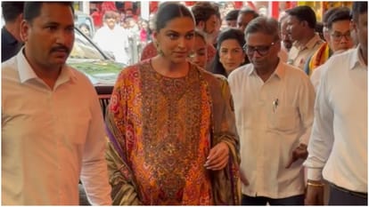 Ranveer Singh Deepika Padukone visit Siddhivinayak temple to seek blessings ahead of welcoming second child