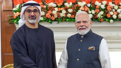 यूएई के राष्ट्रपति और पीएम मोदी