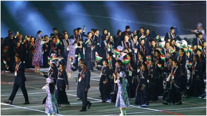 Asian Games 2026 Opening Ceremony: Manu Bhaker, Pawan Sehrawat Lead Indian Contingent With Tricolour