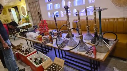Kanpur: Raid at Boho Restaurant; eight hookahs, 57 beers, and bottles of premium liquor seized