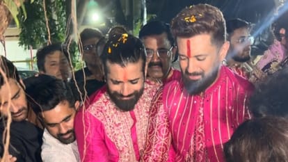 Chirag Paswan And Vishal Singh Get Emotional During Ganpati Visarjan Video Goes Viral