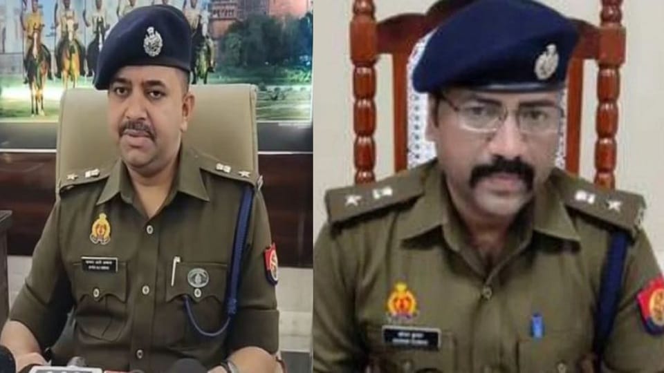 डीसीपी सैयद अली अब्बास और डीसीपी सोनम कुमार।