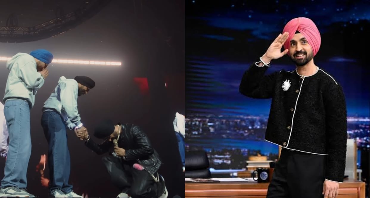 Diljit Dosanjh bows down to fans at Wembley gifts them for attending his concert users praise