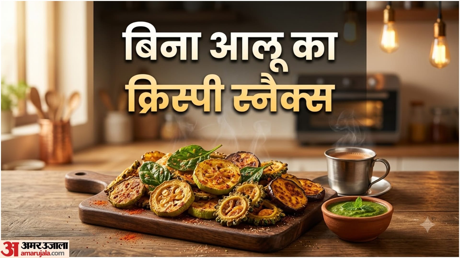 कम तेल और बिना आलू की क्रंची स्नैक्स रेसिपी