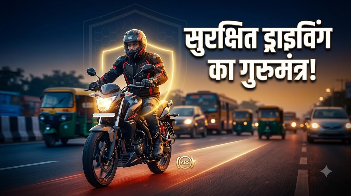 सुरक्षित ड्राइविंग का गुरुमंत्र!: दोपहिया चालकों के लिए राइडिंग गियर से लेकर डिफेंसिव राइडिंग तक के जरूरी नियम