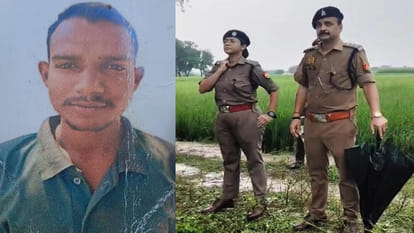 ओम की फाइल फोटो व मौके पर मौजूद पुलिस
