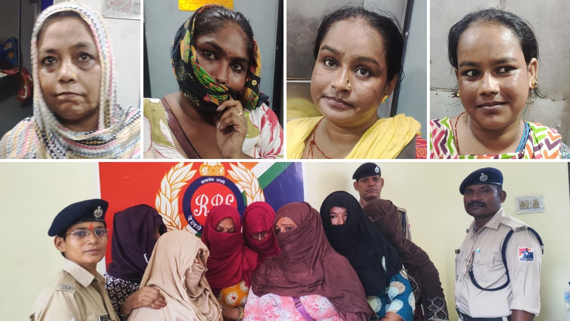 पुलिस की गिरफ्त में आरोपी महिलाएं।