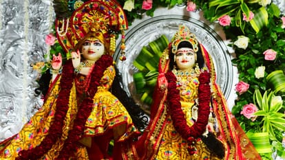 राधारानी की झांकियां सजाकर विधि-विधान से पूजन किया गया।
