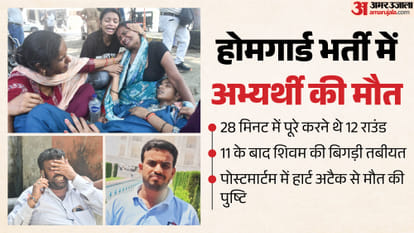 मुरादाबाद में होमगार्ड भर्ती प्रक्रिया के दाैरान अभ्यर्थी की जान गई