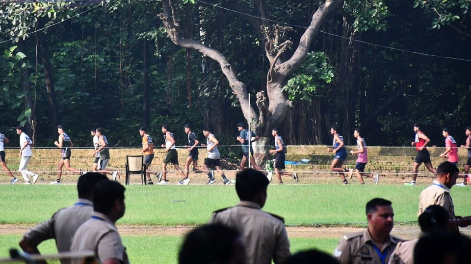 मुरादाबाद में होमगार्ड भर्ती प्रक्रिया