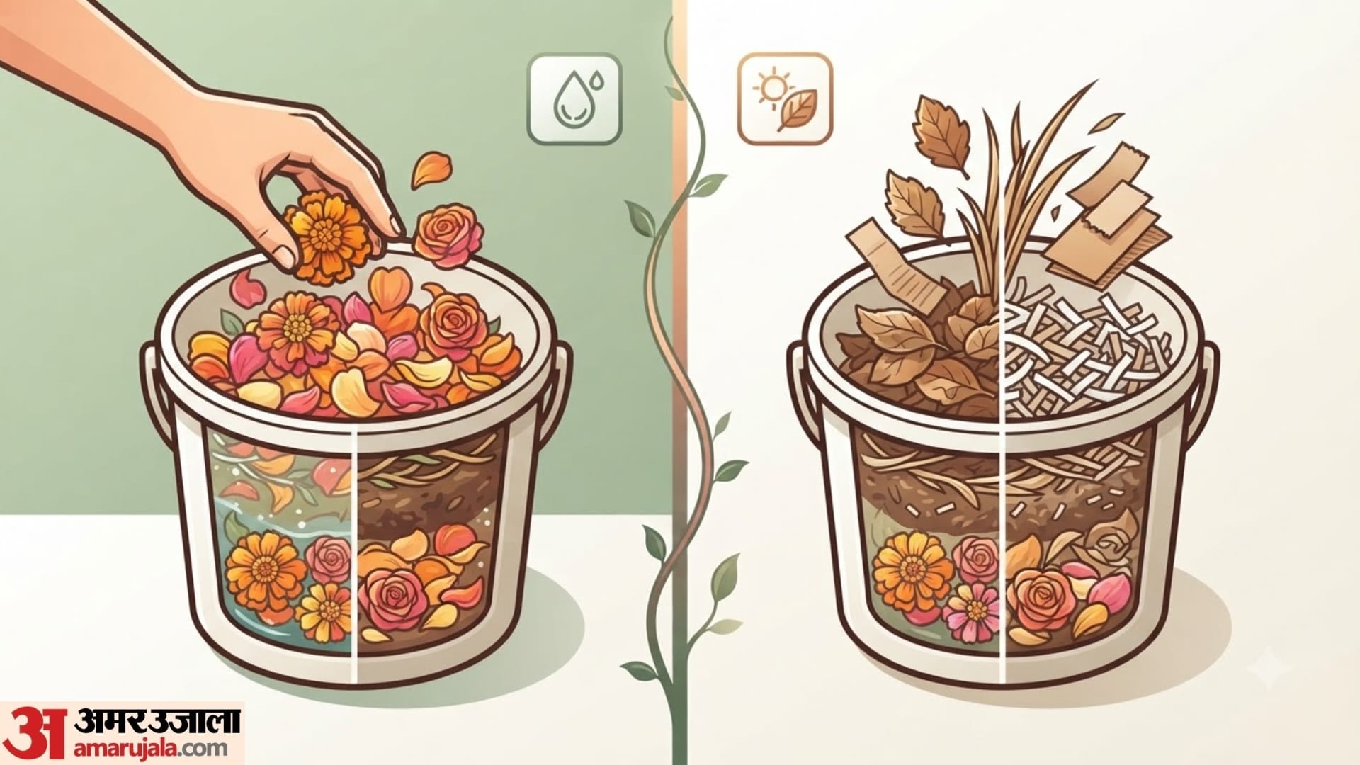 home gardening tips how to make compost from ganpati flowers full guide in hindi