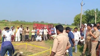 Kanpur Dehat: Body of a young man found in fields with hands and feet tied