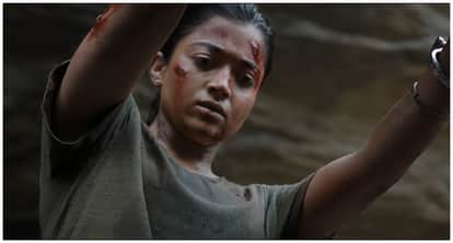 Mysaa Teaser release Rashmika Mandanna in Action role searches her father