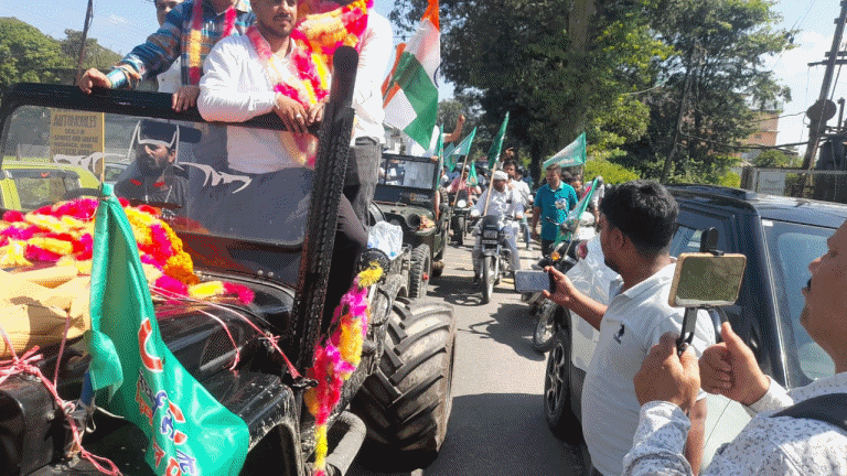 ओबीसी संघर्ष समिति की बाइक रैली
