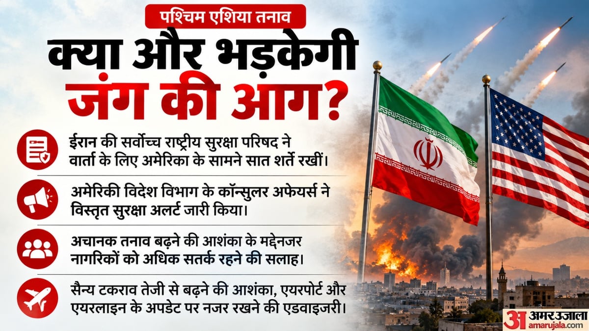 ईरान ने अमेरिका के सामने रखीं सात शर्तें, तनाव बढ़ा