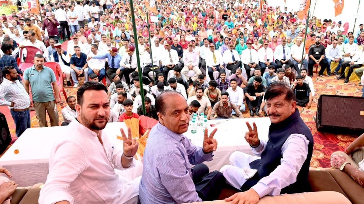 jairam thakur attacks sukhu government sujanpur development debt panchayat