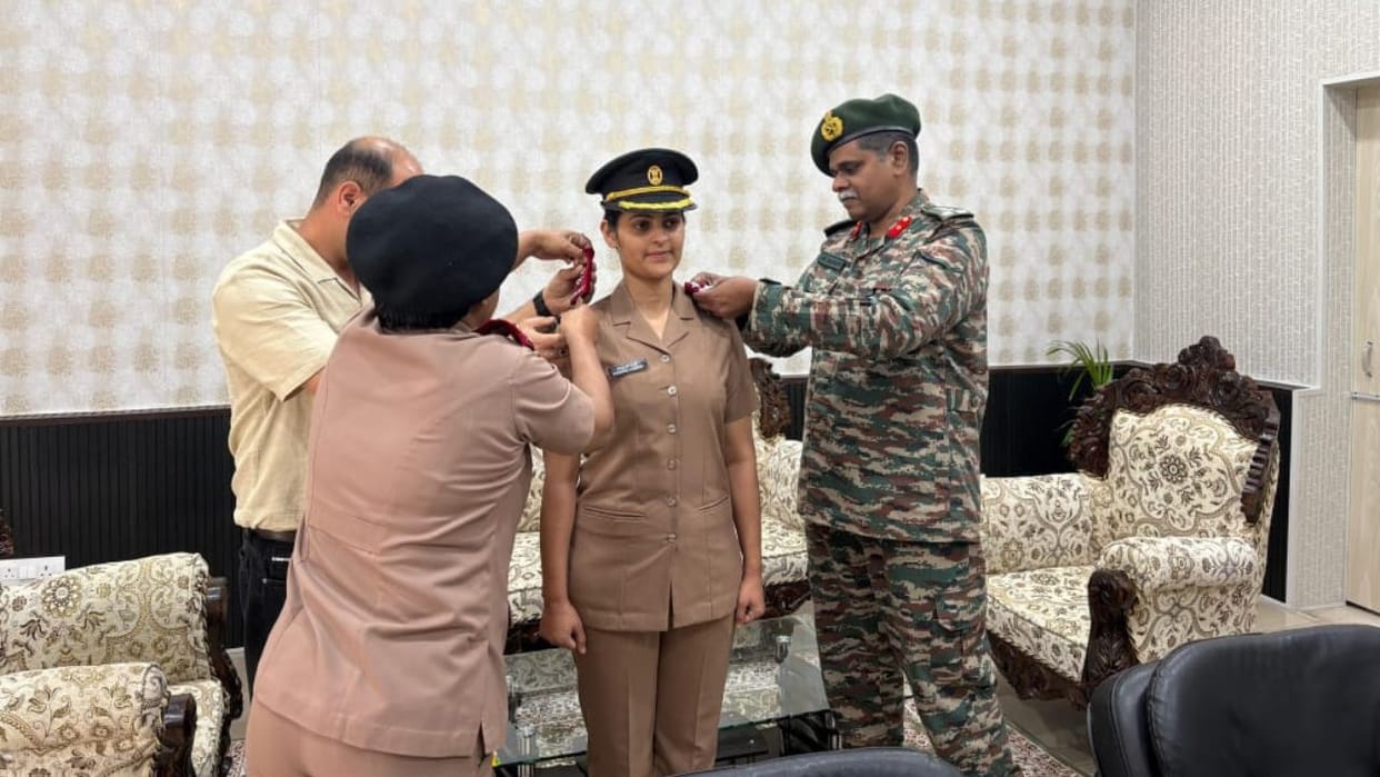 shimla sunni jubber shivani sharma promoted captain indian army