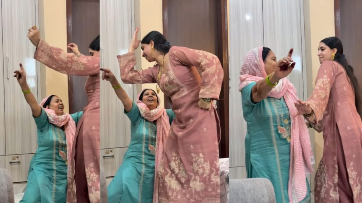 viral saas bahu dance on haryanvi song amazing dance moves viral video social media trending reel