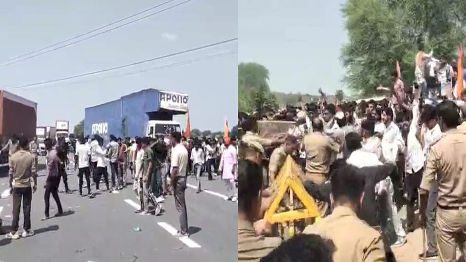 यूजीसी के विरोध में बवाल: आगरा में यमुना एक्सप्रेसवे पर हंगामा, भीड़ ने किया पथराव; पुलिस ने चलाई लाठी