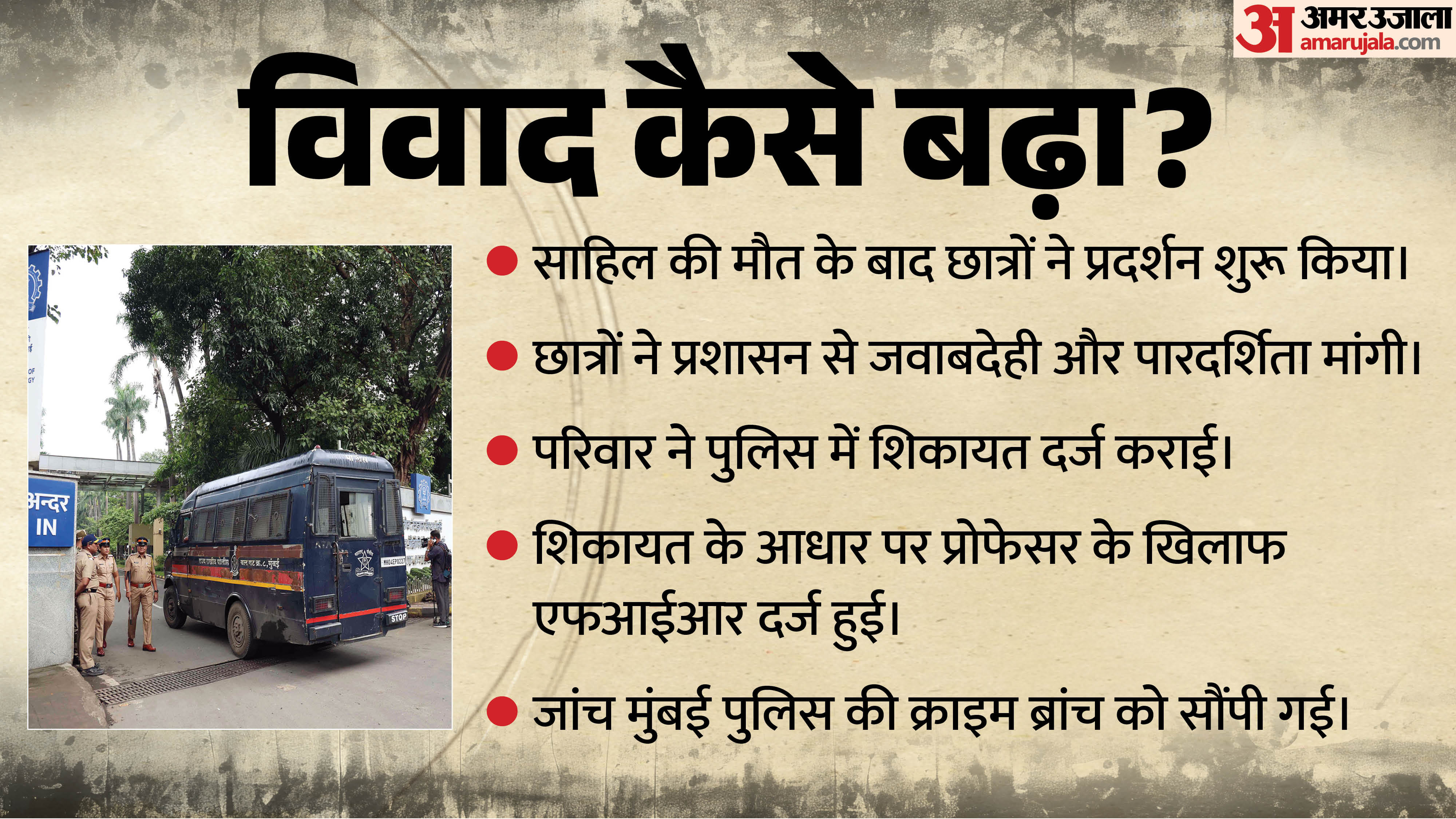 आईआईटी बॉम्बे में क्या हुआ?