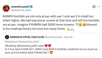 Ameesha Patel Replies In Ask me Session slams PR and actress enterouge to 99rs cinema offers