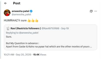 Ameesha Patel Replies In Ask me Session slams PR and actress enterouge to 99rs cinema offers