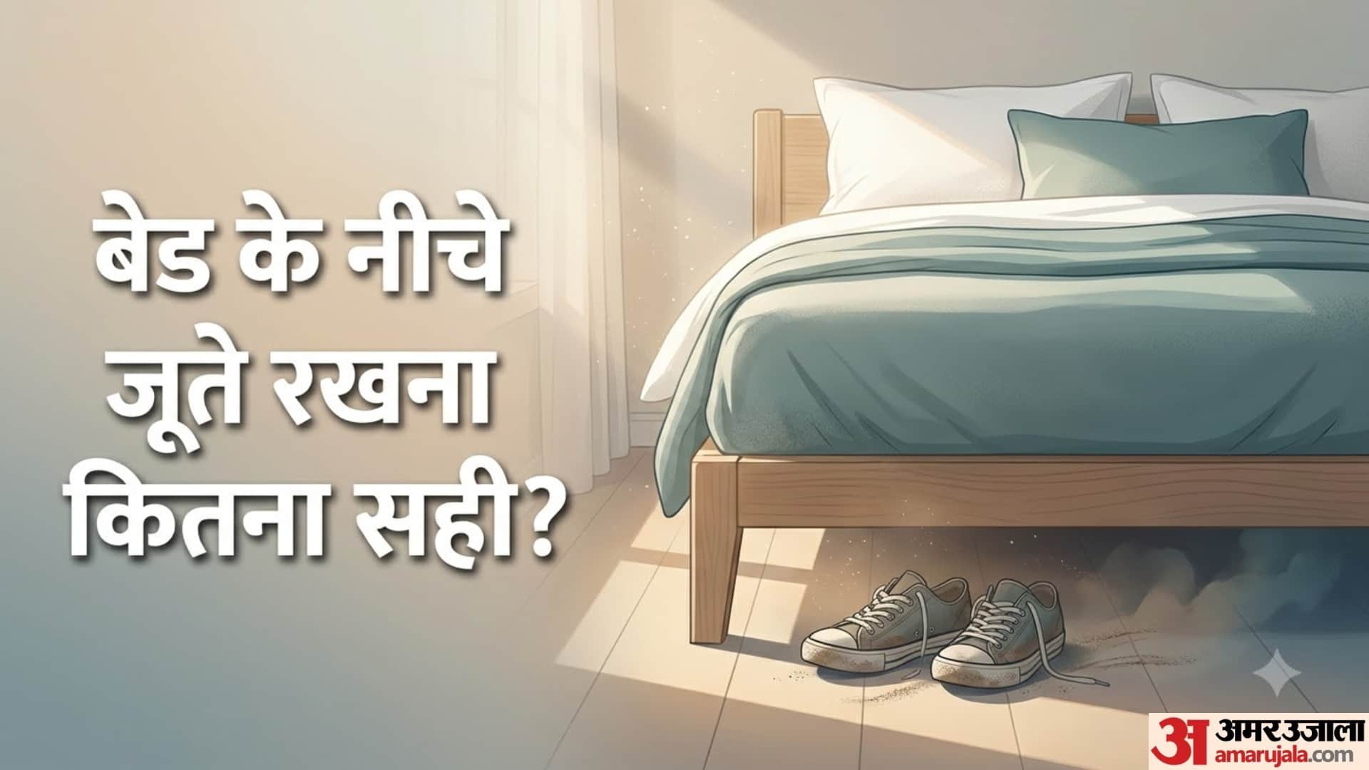बेड के नीचे जूते रखना कितना सही?