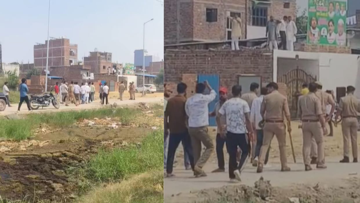 Multiple rounds were fired between two groups during property dispute in Loni Ghaziabad young man hit in leg