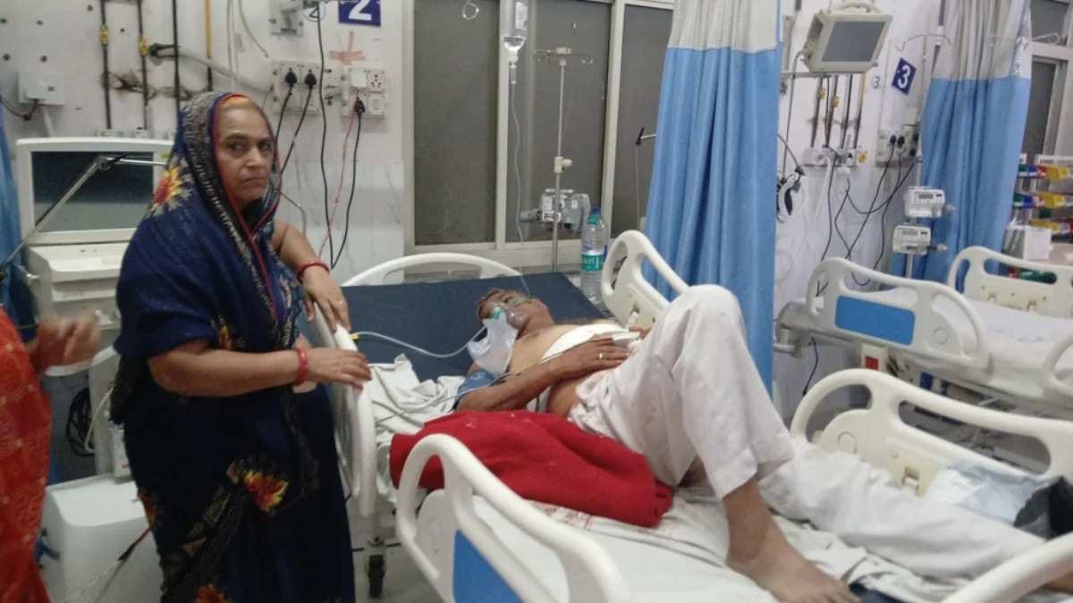 bharatpur son in law attacks father in law sickle family dispute bijwari village