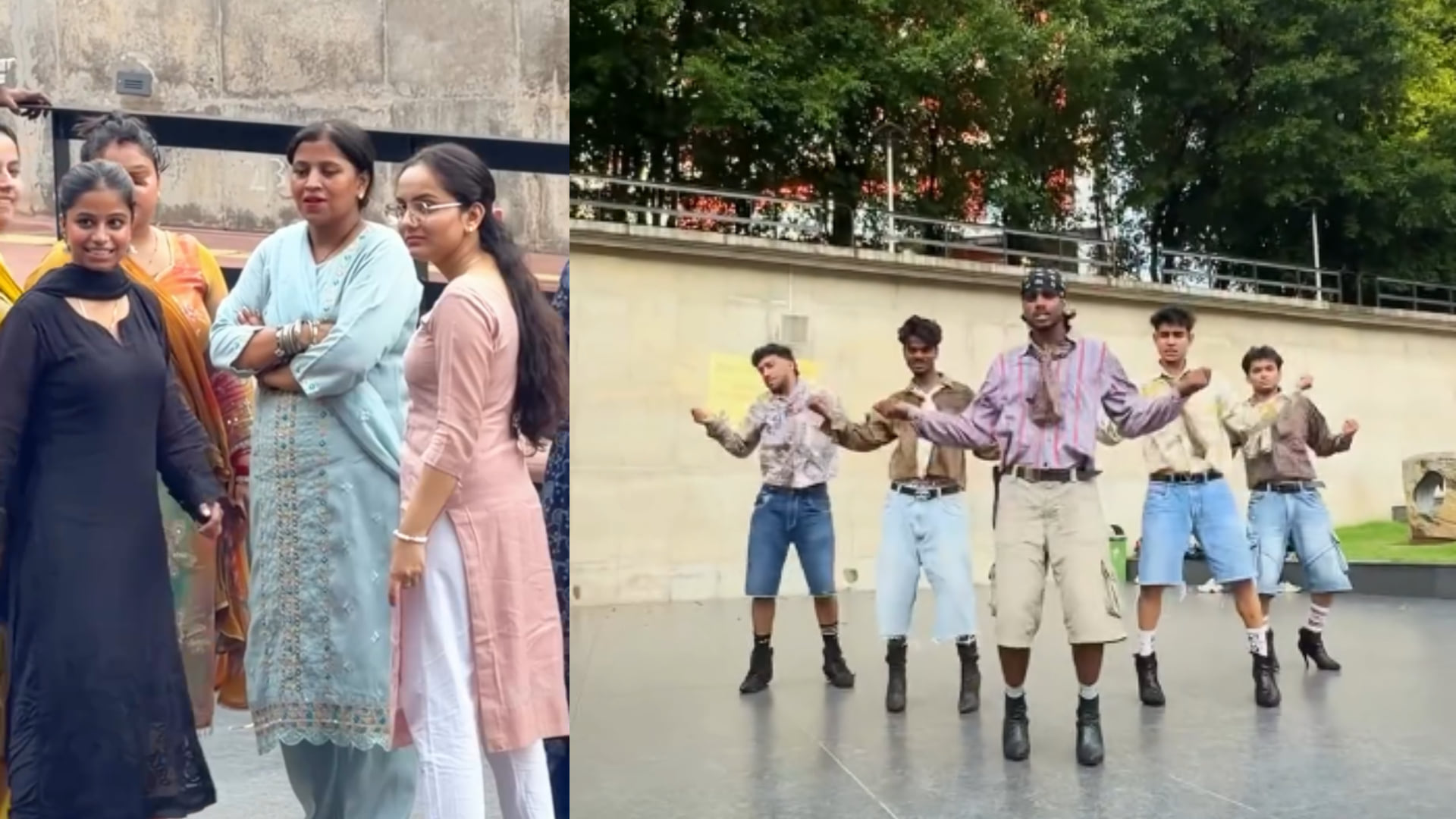 Boys wearing high heels dance on razia song video goes viral on social media