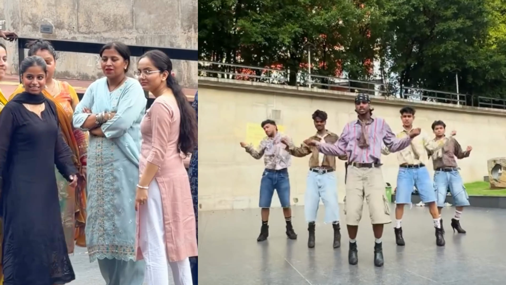लड़कों ने हाई हील में लगाए ठुमके