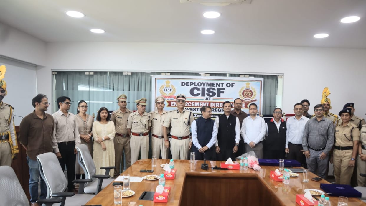 CISF on Monday took charge of security of three Enforcement Directorate offices in Mumbai,