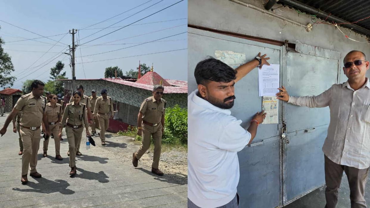 Mussoorie News Jharipani Railway Land Dispute Railway Issues 15-Day Eviction Notice to 31 Families