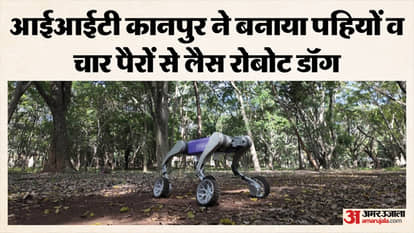 Kanpur: robot dog equipped with wheels and four legs will replace humans in hazardous environments