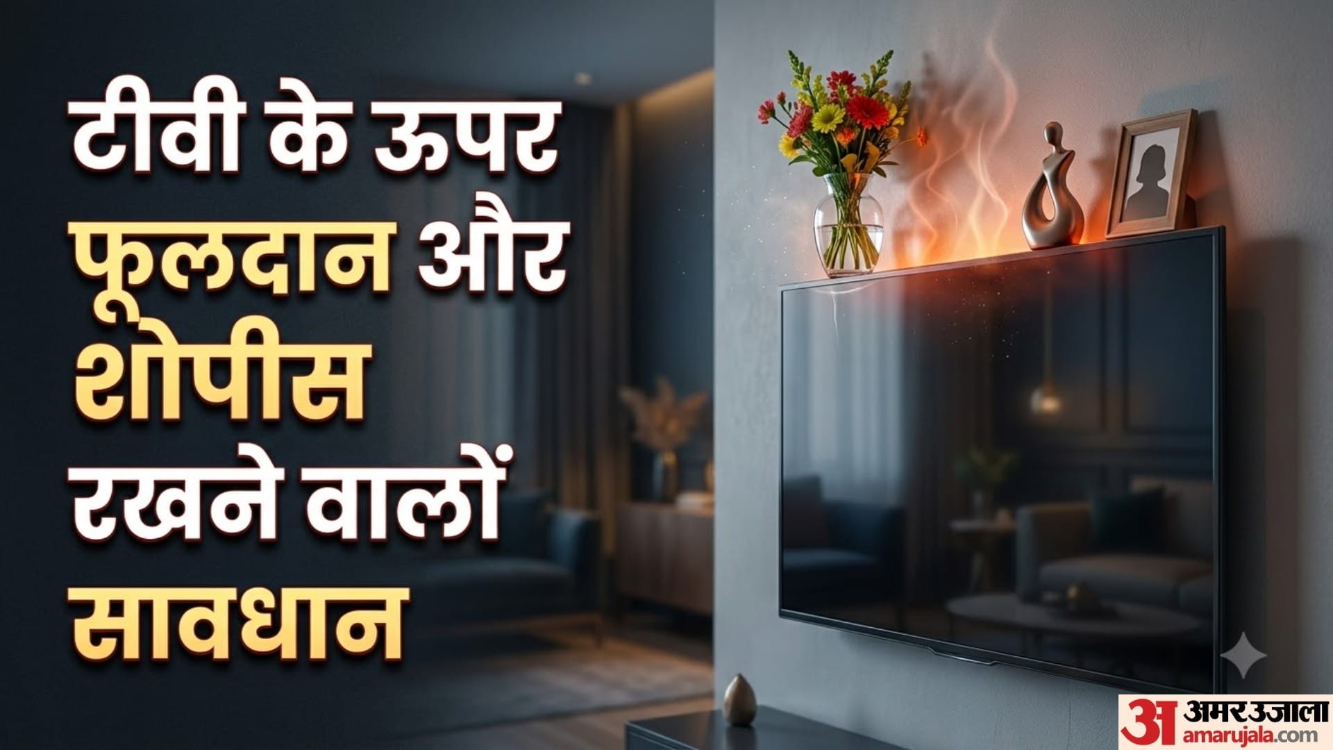 टीवी के ऊपर फूलदान और शोपीस रखने वालों सावधान