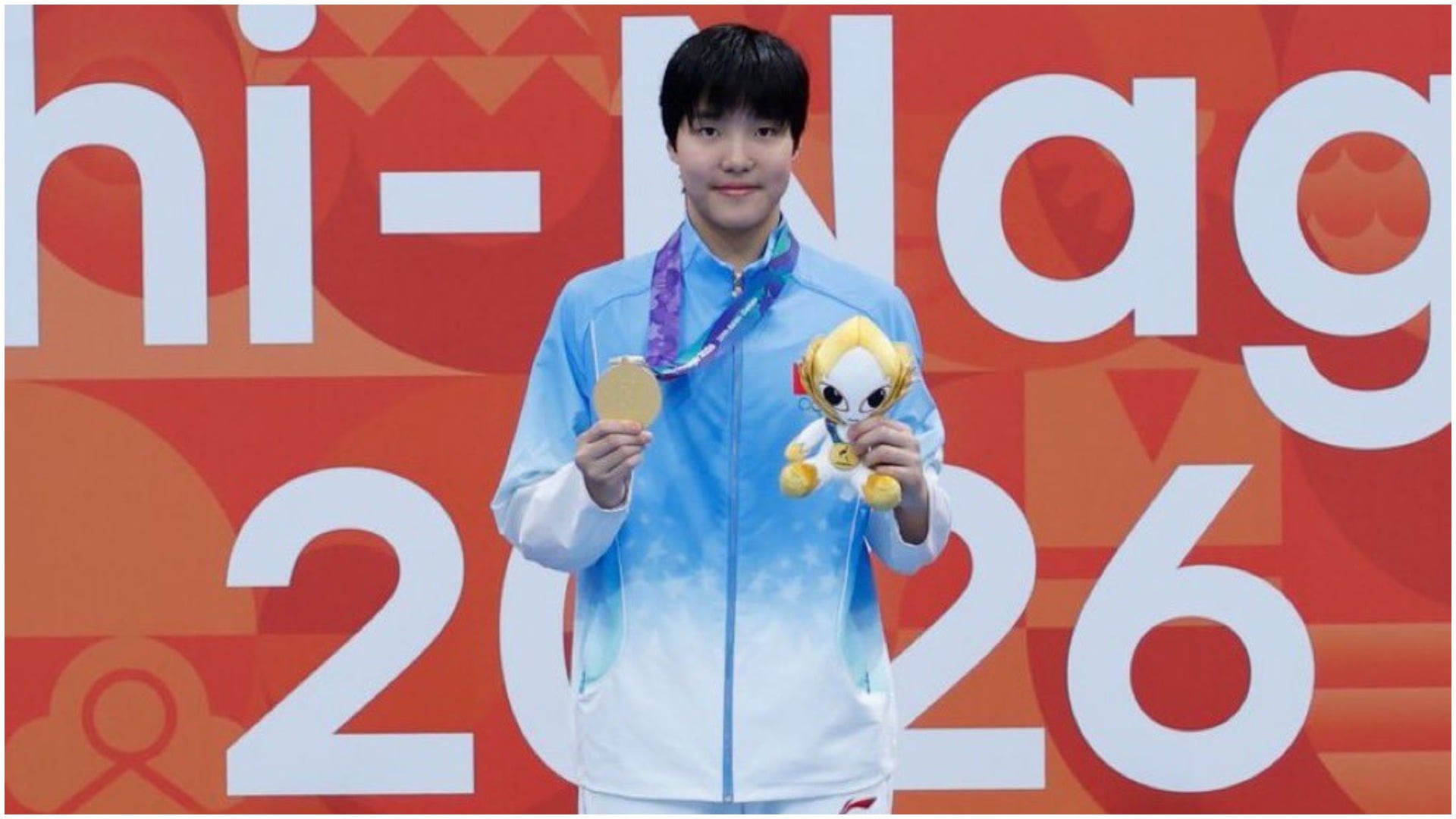 13-Year-Old Chinese Swimmer Yu Zidi Wins Asian Games Gold, Sets New Games Record