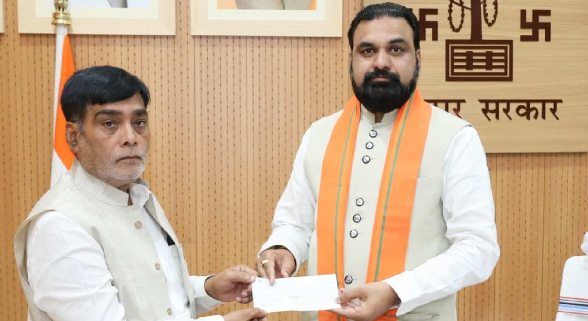 बिहार में बाढ़ पीड़ितों की मदद के लिए सहकारिता मंत्री ने दिया एक माह का वेतन