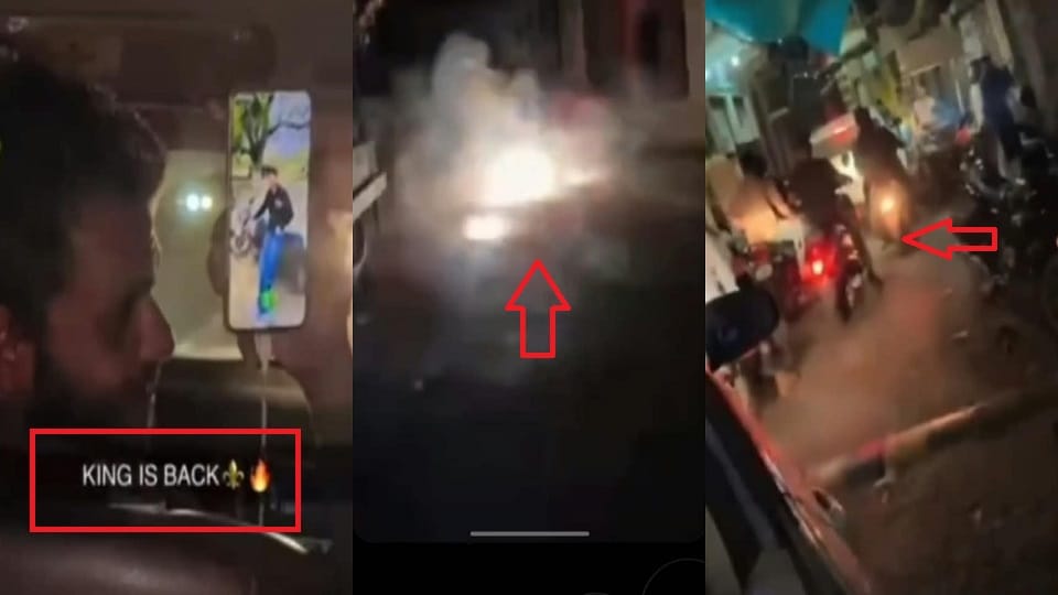 Aligarh History Sheeter Welcomed With Fireworks King Is Back Video