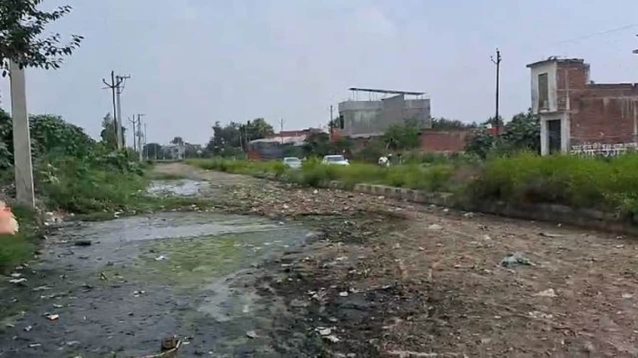 दिल्ली हाईवे पर जलभराव