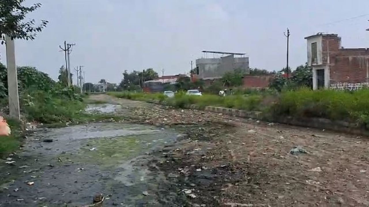 दिल्ली हाईवे पर जलभराव