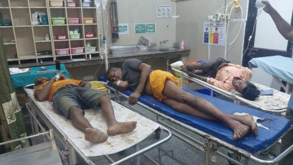 Seven people injured after tractor-trolley overturns