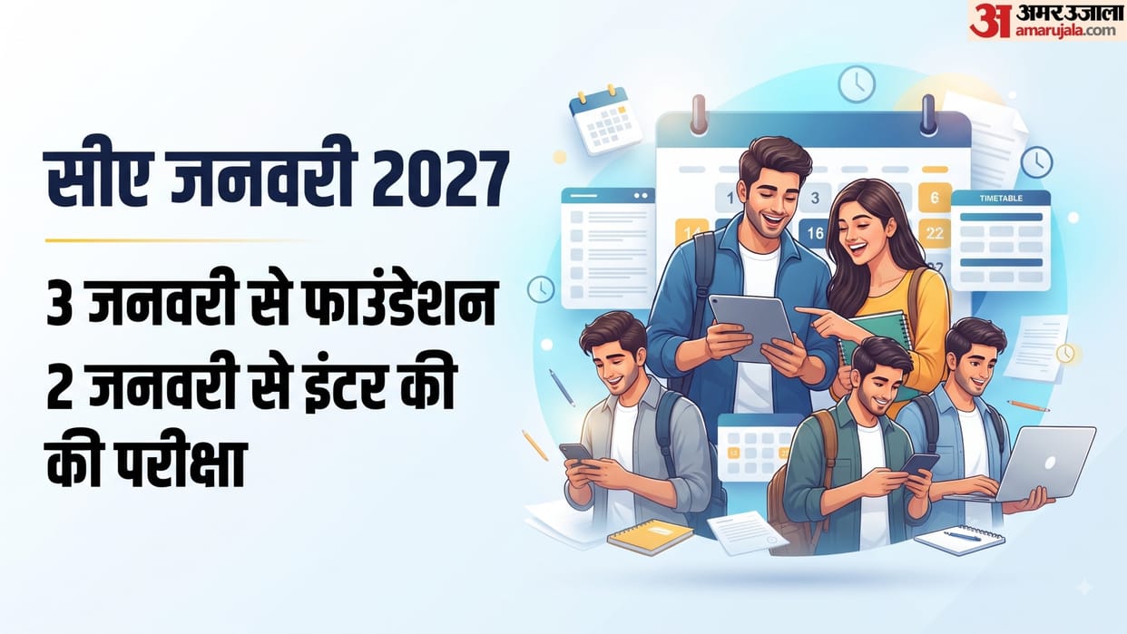 ICAI CA January 2027 Exam Dates Released: Foundation from Jan 3, Intermediate from Jan 2