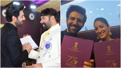 Kartik Aryan seeks blessing from  Lalbaugcha Raja after winning national film award