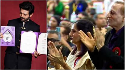 Kartik Aryan seeks blessing from  Lalbaugcha Raja after winning national film award