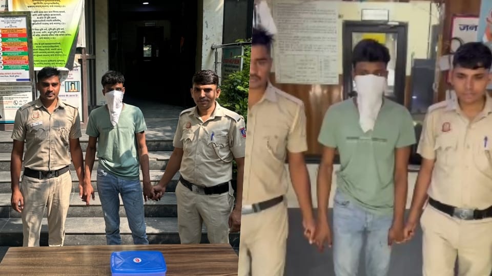 पुलिस की गिरफ्त में आरोपी