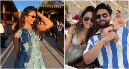 Rakul Preet Singh on Greece Tour give hot pose shares photos with Jackky Bhagnani