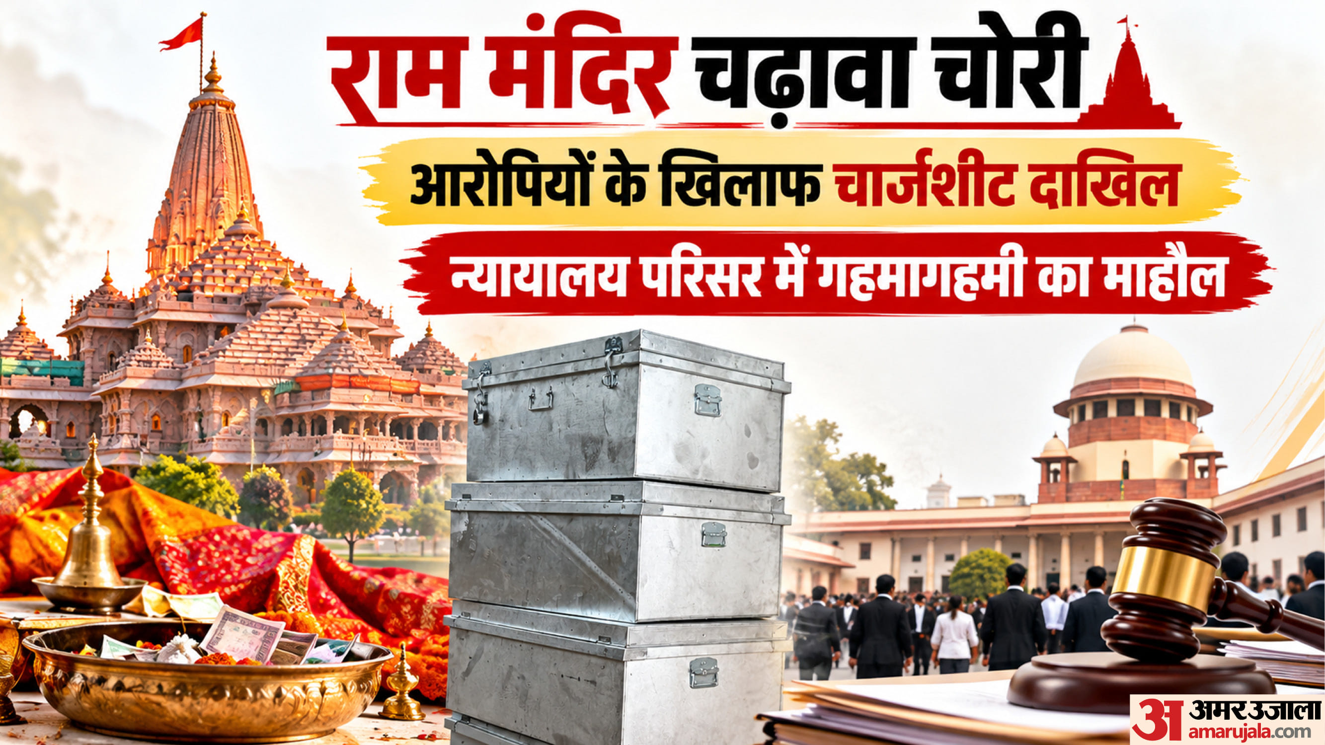 राम मंदिर चढ़ावा चोरी: आरोपियों के खिलाफ चार्जशीट दाखिल